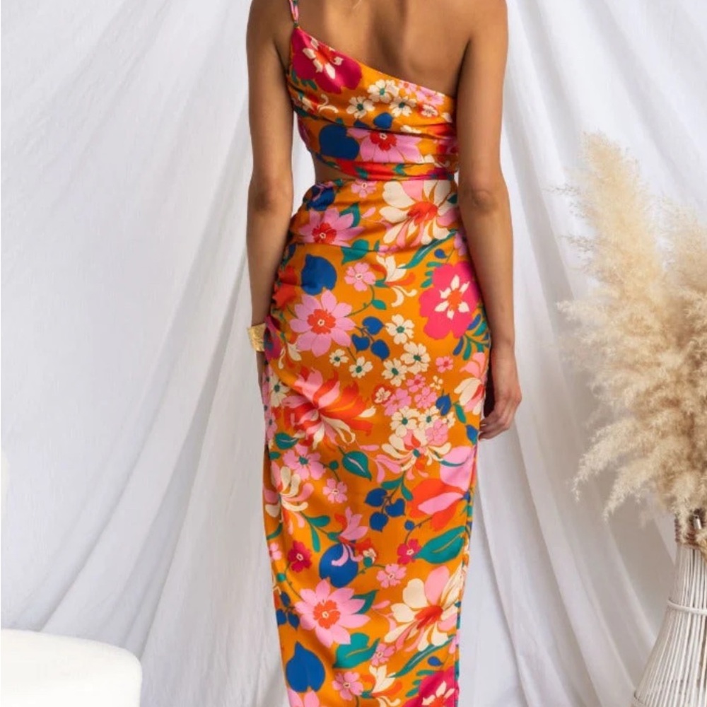 Hello Molly Orange Floral Skirt Set - Picture 2 of 2